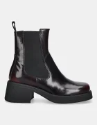 Vagabond Shoemakers Кожени боти челси DORAH в бордо с дебел ток 5642-004-54