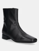 Vagabond Shoemakers Кожени боти MONA в черно с равна подметка 5955-001-20