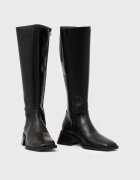 Vagabond Shoemakers Кожени ботуши Blanca в черно с висок ток