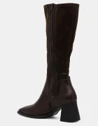 Vagabond Shoemakers Кожени ботуши HEDDA в кафяво с дебел ток 5602-202-35