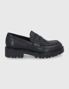 Vagabond Shoemakers Кожени половинки обувки дамски в черно с равна подметка