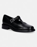Vagabond Shoemakers Кожени половинки обувки ELLIS в черно с равна подметка 5930-201-20