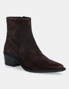 Vagabond Shoemakers Велурени боти KELSEY в кафяво с дебел ток 5810-140-31