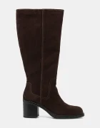 Vagabond Shoemakers Велурени ботуши MERYL в кафяво с дебел ток 6047-040-31