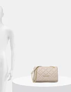 Valentino Bags чанта crossbody дамска от имитация на кожа бежова VBS3KK02R