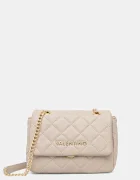 Valentino Bags чанта crossbody дамска от имитация на кожа бежова VBS3KK05R