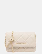 Valentino Bags чанта crossbody дамска от имитация на кожа бежова VBS3KK52R