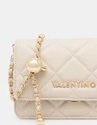 Valentino Bags чанта crossbody дамска от имитация на кожа бежова VBS3KK52R