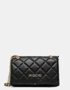 Valentino Bags чанта crossbody дамска от имитация на кожа черна VBS3KK02R