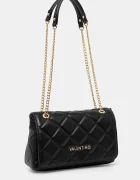 Valentino Bags чанта crossbody дамска от имитация на кожа черна VBS3KK02R