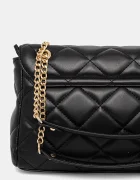 Valentino Bags чанта crossbody дамска от имитация на кожа черна VBS3KK02R
