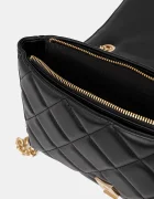 Valentino Bags чанта crossbody дамска от имитация на кожа черна VBS3KK02R