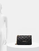 Valentino Bags чанта crossbody дамска от имитация на кожа черна VBS3KK02R