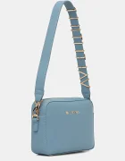 Valentino Bags чанта crossbody дамска от имитация на кожа синя VBS5A809
