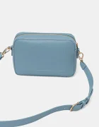 Valentino Bags чанта crossbody дамска от имитация на кожа синя VBS5A809