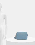 Valentino Bags чанта crossbody дамска от имитация на кожа синя VBS5A809