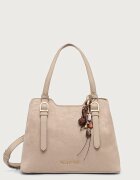 Valentino Bags чанта crossbody дамска от имитация на велур WINNIE WINTER бежова VBSABH01