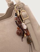 Valentino Bags чанта crossbody дамска от имитация на велур WINNIE WINTER бежова VBSABH01
