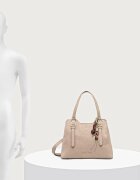 Valentino Bags чанта crossbody дамска от имитация на велур WINNIE WINTER бежова VBSABH01