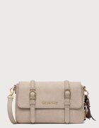 Valentino Bags чанта crossbody дамска от имитация на велур WINNIE WINTER бежова VBSABH09