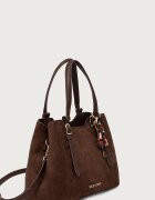 Valentino Bags чанта crossbody дамска от имитация на велур WINNIE WINTER кафява VBSABH01