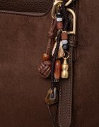 Valentino Bags чанта crossbody дамска от имитация на велур WINNIE WINTER кафява VBSABH01