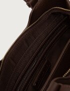Valentino Bags чанта crossbody дамска от имитация на велур WINNIE WINTER кафява VBSABH01