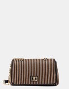 Valentino Bags чанта crossbody дамска от сплетена материя SELENE кафява VBS9PU09
