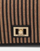 Valentino Bags чанта crossbody дамска от сплетена материя SELENE кафява VBS9PU09