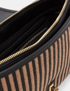 Valentino Bags чанта crossbody дамска от сплетена материя SELENE кафява VBS9PU09