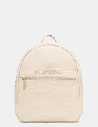 Valentino Bags Раница CORA дамска в бежово голям размер с изчистен дизайн VBS9OO20