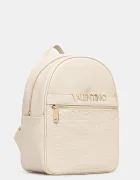 Valentino Bags Раница CORA дамска в бежово голям размер с изчистен дизайн VBS9OO20