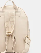 Valentino Bags Раница CORA дамска в бежово голям размер с изчистен дизайн VBS9OO20