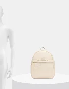 Valentino Bags Раница CORA дамска в бежово голям размер с изчистен дизайн VBS9OO20