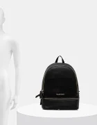 Valentino Bags Раница дамска в черно голям размер с изчистен дизайн VBS7LX02