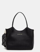 Valentino Bags шопинг чанта дамска от имитация на кожа ALEKSANDRA черна VBS9W901