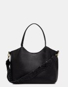 Valentino Bags шопинг чанта дамска от имитация на кожа ALEKSANDRA черна VBS9W901
