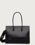 Valentino Bags шопинг чанта дамска от имитация на кожа BIANKA RE черна VBSA9U01