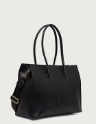 Valentino Bags шопинг чанта дамска от имитация на кожа BIANKA RE черна VBSA9U01