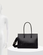 Valentino Bags шопинг чанта дамска от имитация на кожа BIANKA RE черна VBSA9U01