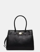 Valentino Bags шопинг чанта дамска от имитация на кожа черна