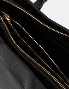 Valentino Bags шопинг чанта дамска от имитация на кожа черна