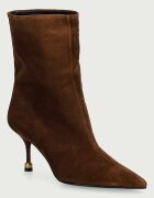 Vanda Novak боти дамски от велур Elena Cozy Brown кафяви