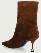 Vanda Novak боти дамски от велур Elena Cozy Brown кафяви