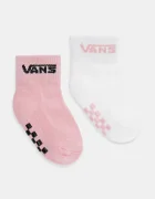 Vans Бебешки чорапи Classic Crew (2 броя) в розово VN000Q97ZJY1