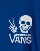 Vans блуза с дълги ръкави за деца от памук Arm Bones Twofer синя VN000WA8