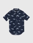 Vans Детска памучна риза SHARK SS