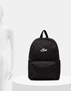 Vans Детска раница Old Skool Grom Check Backpack в черно голям размер с десен VN000J3KBA51