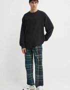 Vans Памучна блуза с дълги ръкави в черно с изчистен дизайн