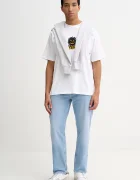 Vans Памучна тениска в бежово с принт VN000PE7WHT1